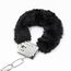 Catuse maini Furry Metal Hand Cuffs Negre, Intoyou