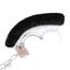Catuse maini Furry Metal Hand Cuffs Negre, Intoyou