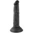 Dildo Realistic Mr Rude cu Ventuza, Negru - realistic
