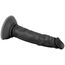 Dildo Realistic Mr Rude cu Ventuza, Negru - autoadeziv
