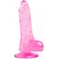 Mini dildo VSCNOVELTY Crystal Jellies roz gland pronuntat scrot texturat
