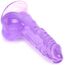 Mini dildo VSCNOVELTY Crystal Jellies violet ventoza baza harness compatibil