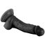 Dildo Mr.Rude, Realistic Dong, negru, 19cm