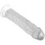 Dildo Realistic Crystal Jellies 21,6 cm, Transparent cu vene aparente