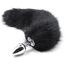 Butt Plug Anal Toyz4Lovers "Fox Tail" 7 cm - Negru
