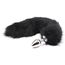 Butt Plug Anal Toyz4Lovers "Fox Tail" 7 cm - Negru