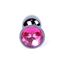 Plug Jewellery Dark Silver Pink, otel inoxidabil cu cristal roz fatetat