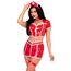 Costum de asistenta medicala, Leg Avenue, Red Alert, rosu