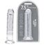 ​Dildo cu ventuză Loving Joy de 19 cm, transparent