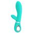 Vibrator iepuras Super Soft Silicone, Thomas, Turcoaz, 7 Vibratii-produs