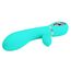 Vibrator iepuras Super Soft Silicone, Thomas, Turcoaz, 7 Vibratii_vedere lateral dreapta