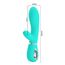 Vibrator iepuras Super Soft Silicone, Thomas, Turcoaz, 7 Vibratii-dimensiuni