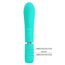 Vibrator iepuras Super Soft Silicone, Thomas, Turcoaz, 7 Vibratii-butoane