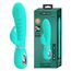 Vibrator iepuras Super Soft Silicone, Prescott, Turcoaz, 7 Vibratii