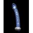 Dildo Sticla Icicles No 29 Albastru ventuza mains-free strap-on compatibil