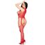 Set Bodystocking Cupless cu Chilot Leg Avenue - Rosu - vedere stanga