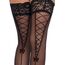 Ciorapi Sheer Stay Up Faux Lace, Leg Avenue, negru, S-L - detaliu model