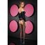 Bodystocking Lapdance, cu maneca lunga si dantela, negru-VEDERE-spate