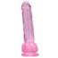 Dildo Loving Joy, cu testicule, Roz, 19 cm_2