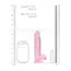Dildo Jelly Realrock "Crystal Clear" 17 cm - Roz
