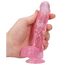 Dildo Jelly Realrock "Crystal Clear" 17 cm - Roz