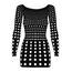 Rochie Neagra cu Decupaje Rocke, Obsessive, S-L