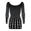 Rochie Neagra cu Decupaje Rocke, Obsessive, S-L