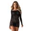 Rochie Neagra cu Decupaje Rocke, Obsessive, S-L