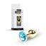 Dop Anal Plug-Jewellery Gold Light Blue