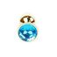 Dop Anal Plug-Jewellery Gold Light Blue