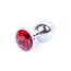 Dop Anal Plug Jewellery Silver Red