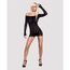 Rochie Neagra cu Decupaje Rocke, Obsessive, S-L