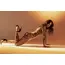 Mapale - Bodystocking cu Maneca Lunga si Imprimeu Leopard- vederecin maini