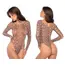 Mapale - Body cu Maneca Lunga si Imprimeu Leopard, S-L