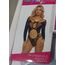 Body Pink Lipstick Lingerie On Chokehold Bodystocking - Negru, - cutia