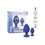 Set 2 bucati Plug Anal CalExotics Cheeky Buttplug - Violet