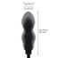 Dildo Gonflabil Hidden Desire Extreme Starter Negru - vedere laterala