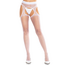 Leg Avenue Shira Sheer Pantyhose Alb - Detaliu Material 82% Nailon Margini Scalloped