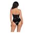 Body Sequin Boned Crotch Leg Avenue - Negru-vedere spate