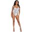 Body cu paiete argintii - Sequin Boned Crotch Leg Avenue