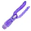 Vibrator Dublu anal si vaginal, 25cm, violet