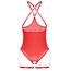 Kinky Diva Risque rosu lenjerie sexy intima elastan bretele ajustabile