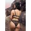 Fantasy Lingerie Bad Bitch Bling outdoor spate - inscriptie rhinestone Bad Bitch pe panty elastic nituri bralette
