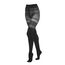 Kotek Tights T010 motiv tigru geometric negru dama dresuri