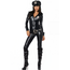 Costum politista Leg Avenue Officer Payne salopeta full body negru wetlook cu sapca si curea marimea M