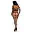 Leg Avenue 89301 Manusi Plasa Negre - Detaliu Pereche Inclusa in Set 3 Piese