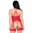 Set Forever Yours Cami Garter Leg Avenue - Rosu