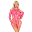 Leg Avenue 89356 Body Roz Plasa cu Harness - Taieturi Strategice Detaliu Talie