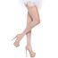 Dresuri plasa albe Leg Avenue 9001 Nylon Fishnet Tights, vedere frontala, plasa fishnet alba pe tot piciorul, elastic cusut talie, varf neintarit, 100% nailon marime S-L