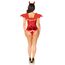 Body cu paiete rosii - Sequin Boned Crotch Leg Avenue-costum devil spate